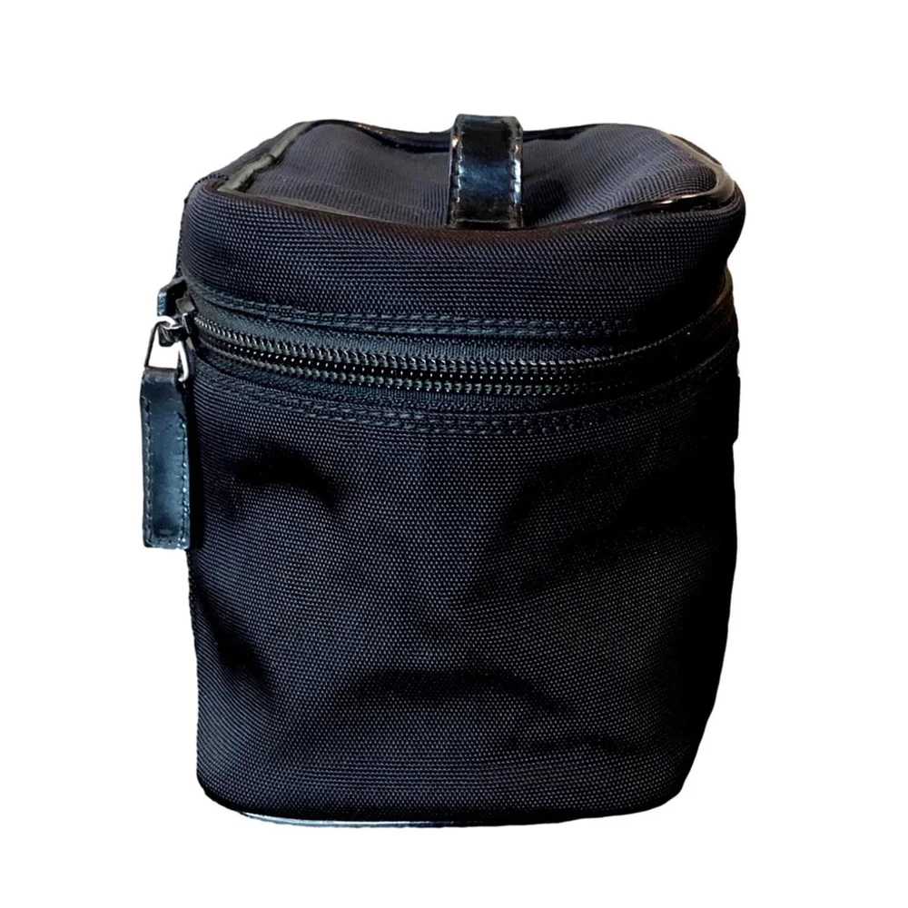 Men GUCCI Black Nylon Toiletry Case Shaving Bag with Leather Top Handle NWOT - Picture 14 of 17